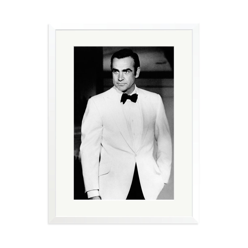 Connery, 'Diamonds Are Forever' 1971, 31" H x 23" W, White