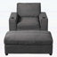 Chaise longue avec repose-pieds avec rangement, canapé-lit avec porte-gobelets et port de chargement USB-1421993466