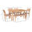 Aniek 6-Piece 6-Person Solid Wood Dining Set-1625657253