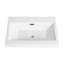 Lavabo de salle de bain 24 po en blanc brillant, révélant une nature durable et élégante 24 po, brillant
