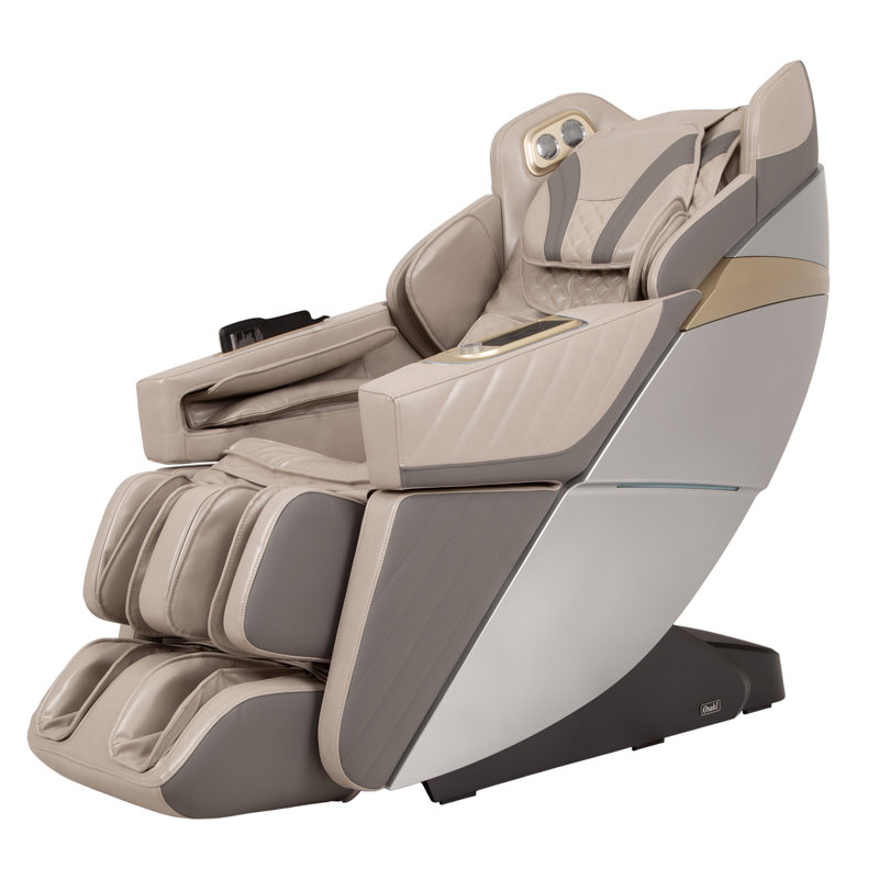 Fauteuil de massage OS-3D Hamilton LE, Similicuir taupe
