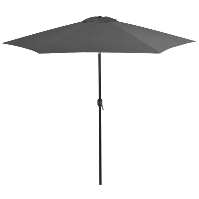 Garden Parasol 3m Steel Pole, Anthracite