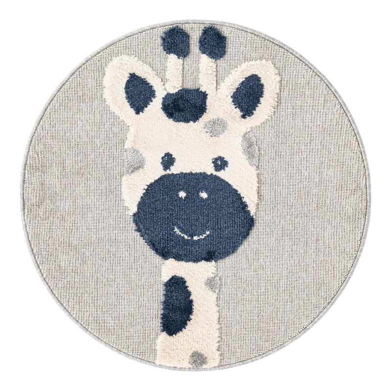 Unique Loom Evermoor Whimsy Kids Rug, Round 3'1"