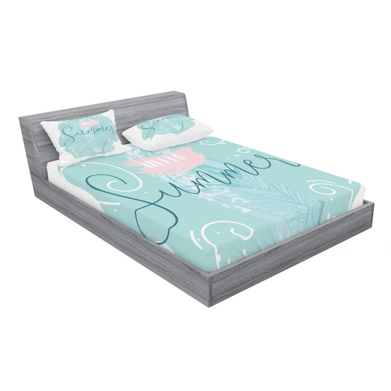 Microfiber Sheet Set, Queen Sheet Set + Fitted Sheet + 2 Pillowcases