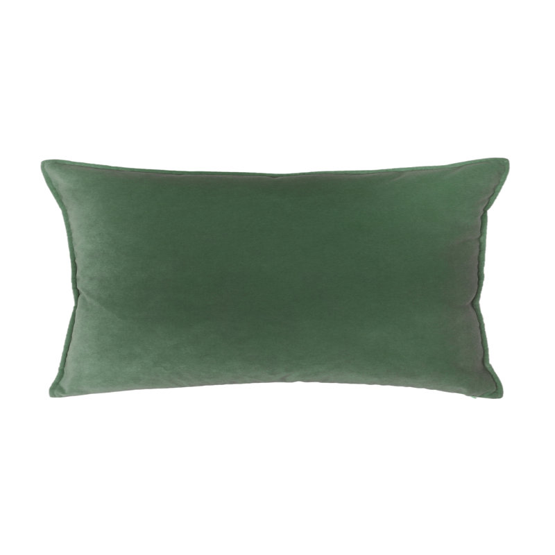 Franklin Washable Velvet Square Pillow Cover & Insert , Elf, 12"H x 26"W