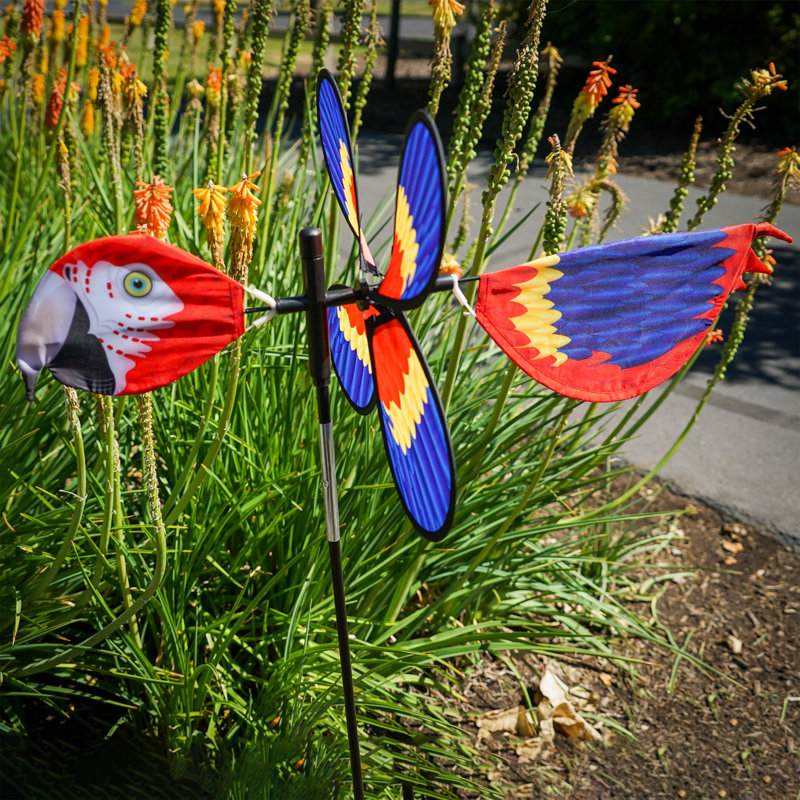 Pivoting Parrot Bird Spinner