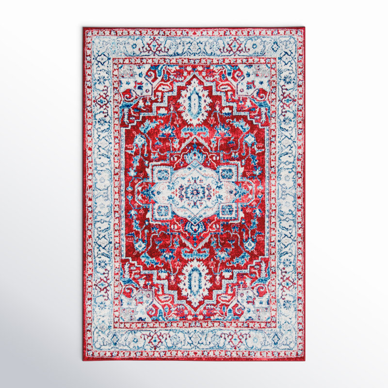 Aurich 851 Area Rug In Red / Beige, Rectangle 8' x 10'