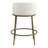 Corrinne Hammered Forged Steel Upholstered Counter Height Stool-606350368