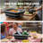 Feasto 9pcs Multifunctional Collapsible Bbq Prep Tub With Cutting Board, Portable Grill Prep Station With Side Brackets, Lids, Knives, Meat Claws And Drain Rack, Space-saving Prep Caddy For Kitchen, Rv, Camping, And More-123125601