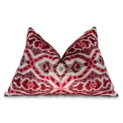 Geometric Shapes Velvet Throw Pillow