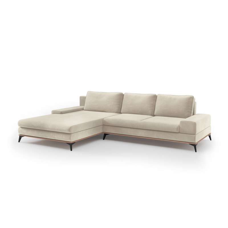 Cuiksa 5 Seater Sofa Bed, Beige, Left Hand Facing