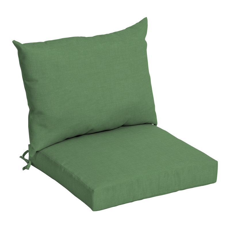 ARDEN Outdoor Dining Chair 4" Cushion, Moss Solid Color