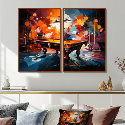 Art mural moderne sur toile Billard