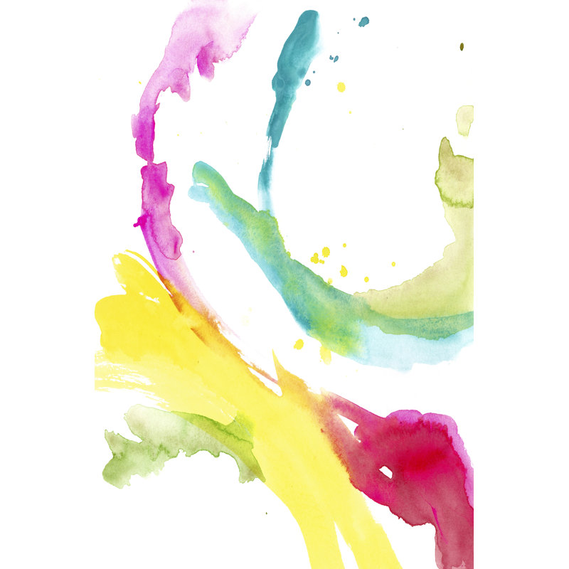 Saturated Splash II by Victoria Borges - Wrapped Canvas Painting, 91cm H x 61cm W