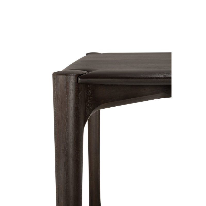 PI Solid Oak Dining Table, Teak Dark Brown, 30"H x 94.5"L x 39.5"W