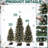 6-Pack Pre-Lit Snow Flocked Pencil Christmas Tree Set – 3FT / 4FT / 5FT Slim Artificial Xmas Trees with Warm LED Lights, 8 Lighting Modes & Flat Metal Base – Space-Saving Holiday Decor for Front Porch, Entryway & Small Apartments