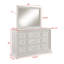 Commode de rangement à 6 tiroirs 1Pc