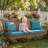 Versatile Patio Cushion Set With Weatherproof Fabric - Includes Bench Cushion & 2 Pillow Covers For Garden And Porch Furniture-746785757-746785753