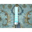 11'10"x11'10" Blue Shah Abbas Vines Design Hand Knotted Wool Round Rug 0CE3BB3247D041DB97C1BC20CF071537