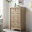 Commode rustique en bois à 6 tiroirs Helmick Farmhouse-113032514