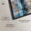«Lapis River Shadowbox Print» sarcelle, art abstrait par Art Remedy-115132821-115132822