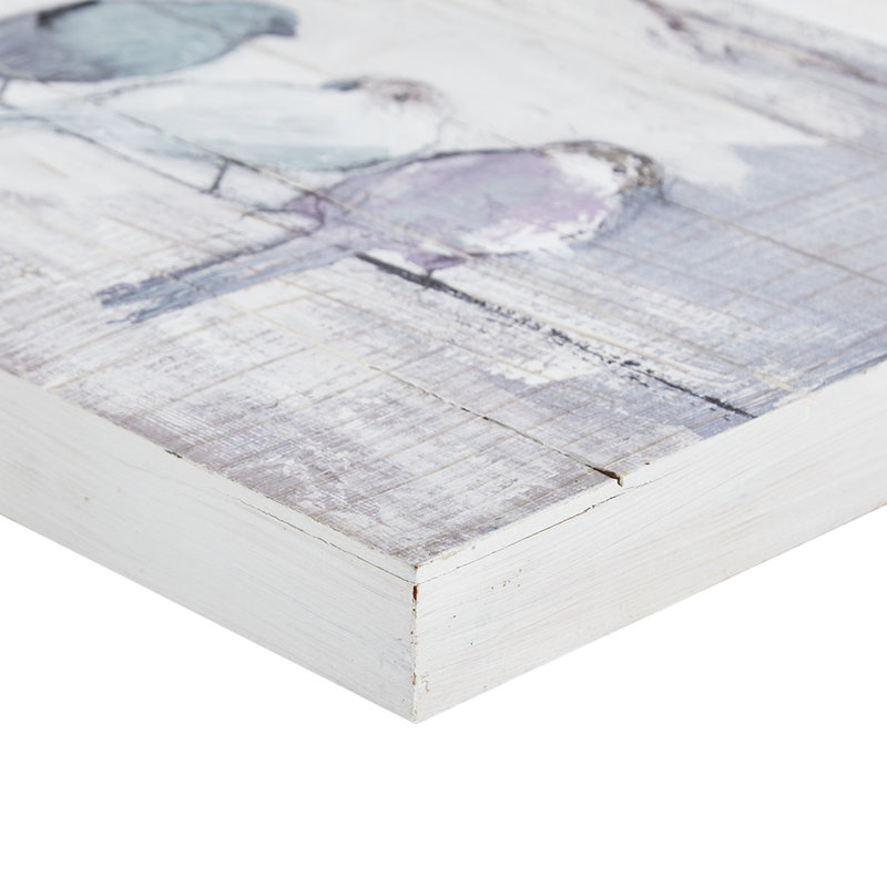 Art mural de planche de bois rustique peint à la main, gris et blanc, 30 po x 12 po x 1,5 po, création décorative blanche Summers 'Home Decor, l 30 po x H 12 po x P 1,5 po, Inspired State, Art