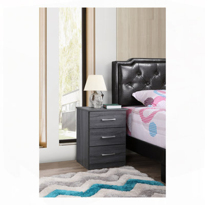 Grey Contemporary Nightstand