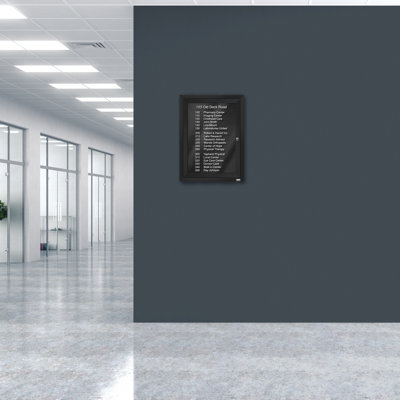 AARCO No Felt Metal Letter Board