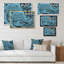 Marbre bleu - peinture sur toile-1132550735-1132550733