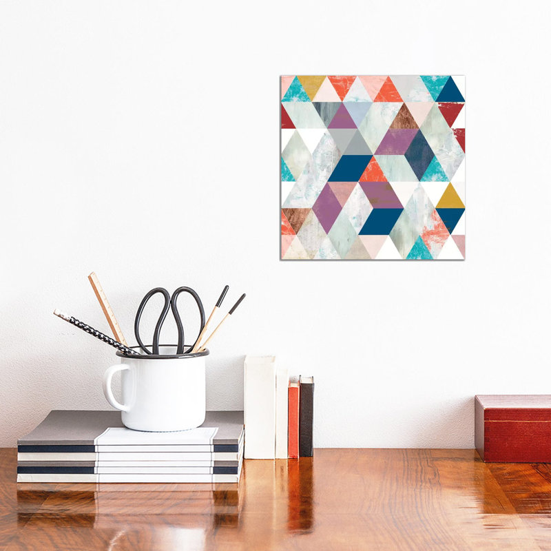 Bright Mosaic I by Victoria Borges - Wrapped Canvas Gallery-Wrapped Canvas Giclée, 30.48 cm H x 30.48 cm W