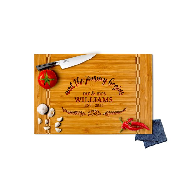 Personalized Eco-Friendly Surfboard Bamboo Cutting Board