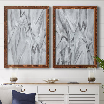 " Marbled III " 2 - Pieces