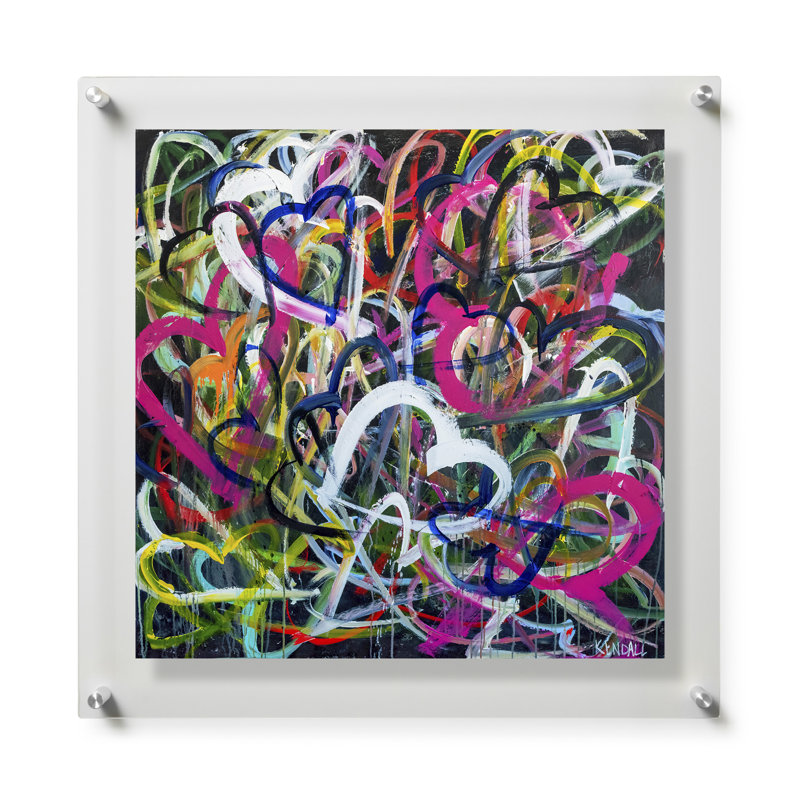 «Crazy Love» par Kendall Boggs, H 32 po x l 32 po, Impression encadrée sans passe-partout