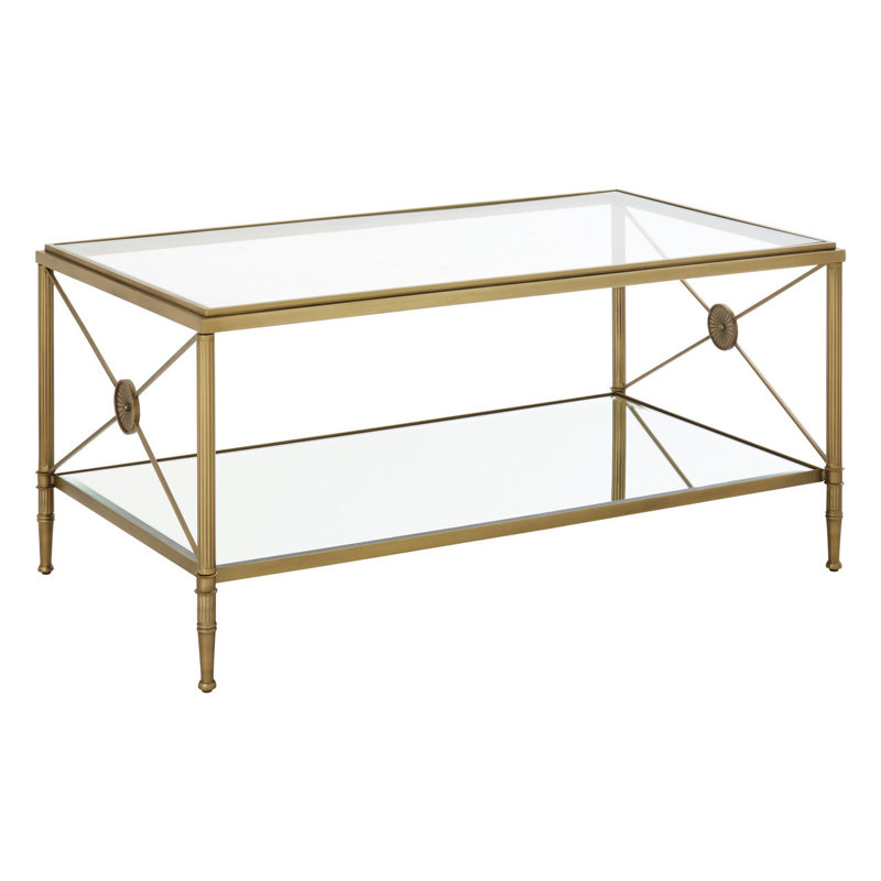 Blacke Frame Coffee Table with Storage