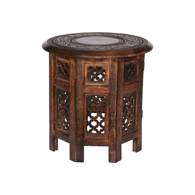 Abbeyville Frame End Table, 45cm H x 45cm W x 45cm D, Brown