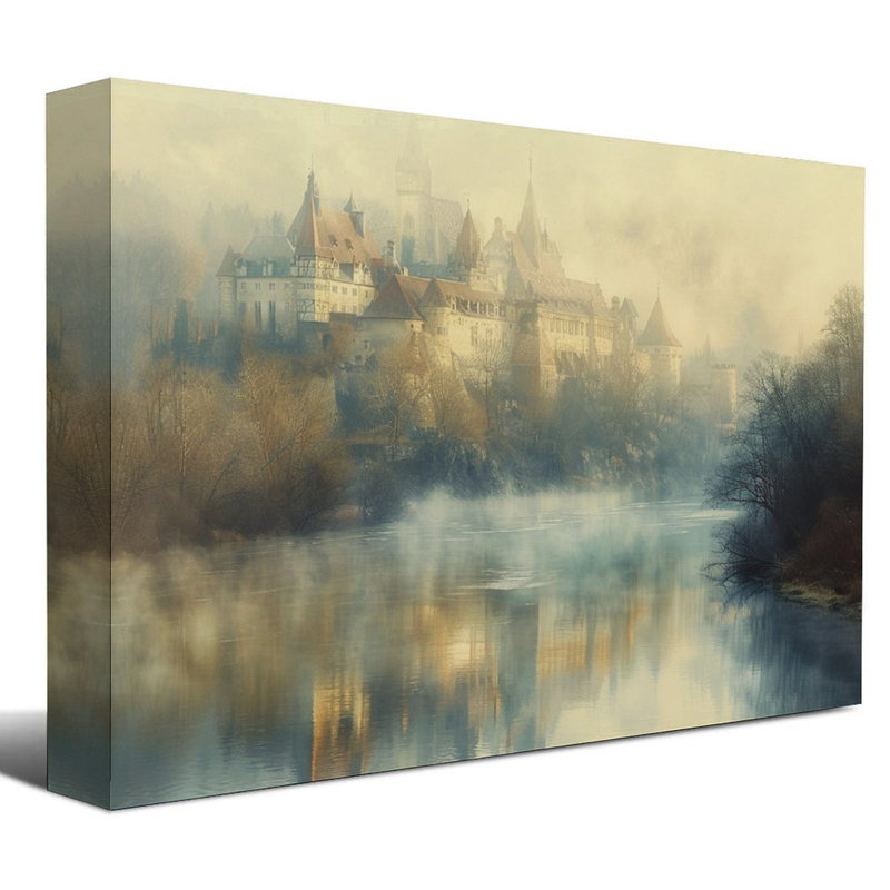 Art mural sur toile 8 "x 12" avec cadre en bois, prêt à être accroché, 08 × 12 pouces