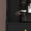 Buffet en bois manufacturé noir + rotin-1797452492-1797452483