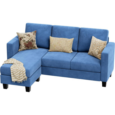 72" Upholstered Sofa Chaise