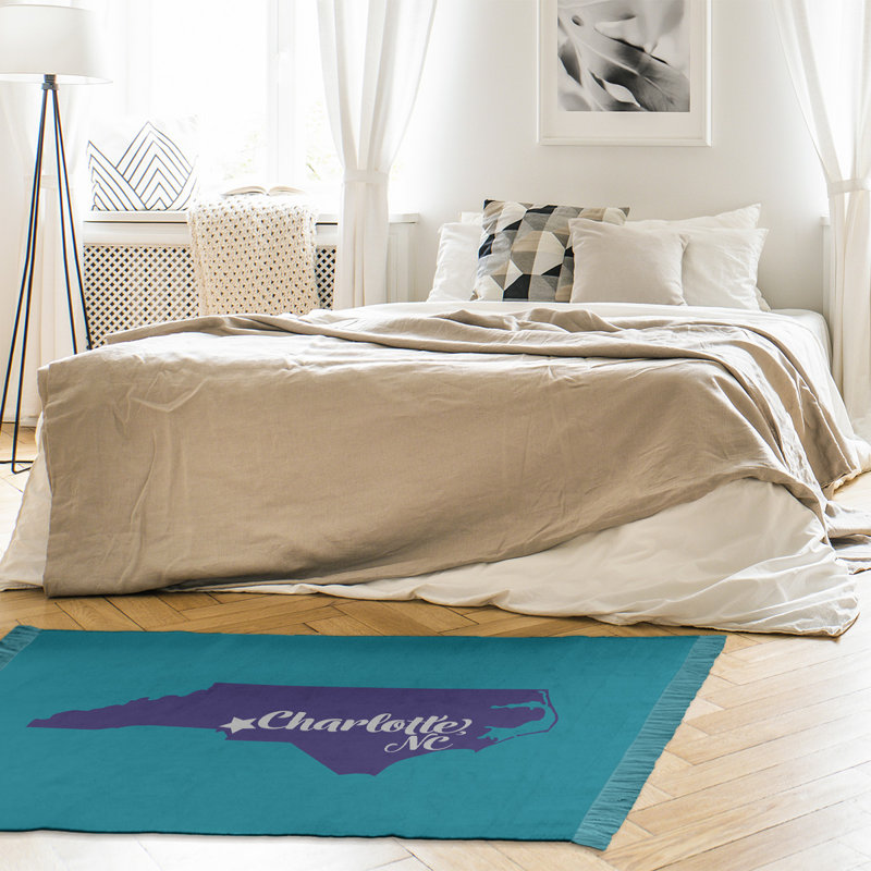 Tapis bleu de couleur mauve/mauve north caroline sports