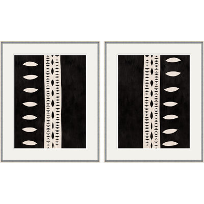 Striped Abstract I & II Framed Print