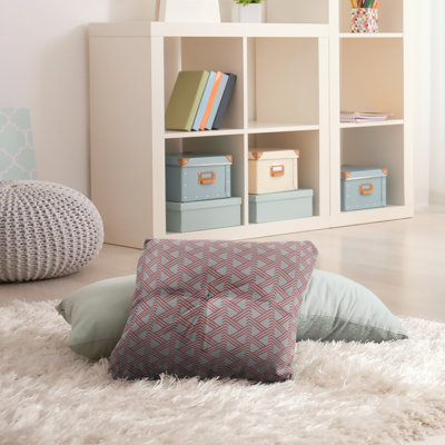 Coussin de sol zig zag classique