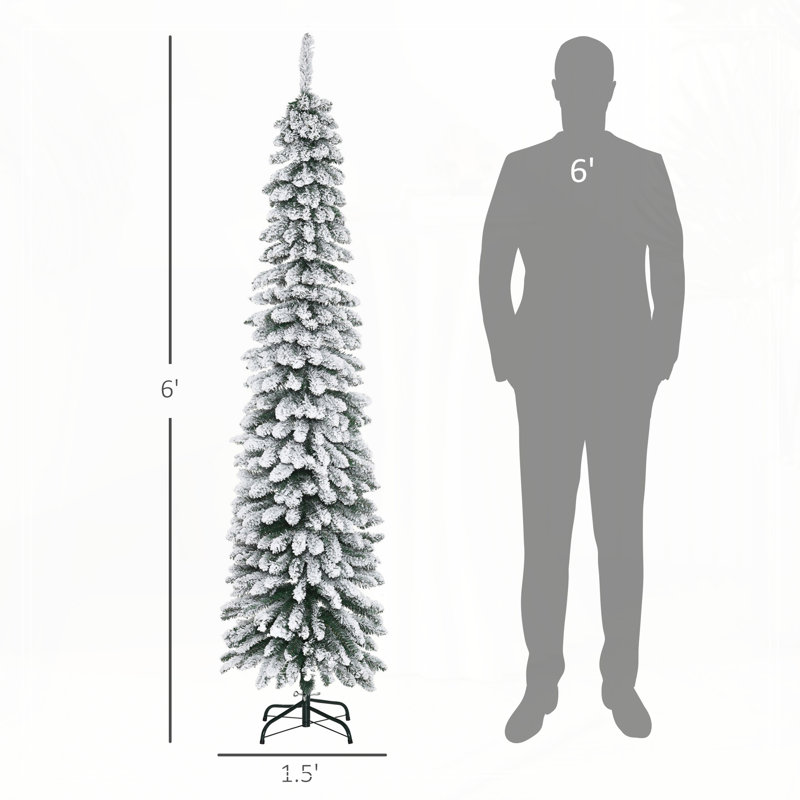 Arbre de Noël artificiel enneigé 6 pi de hauteur