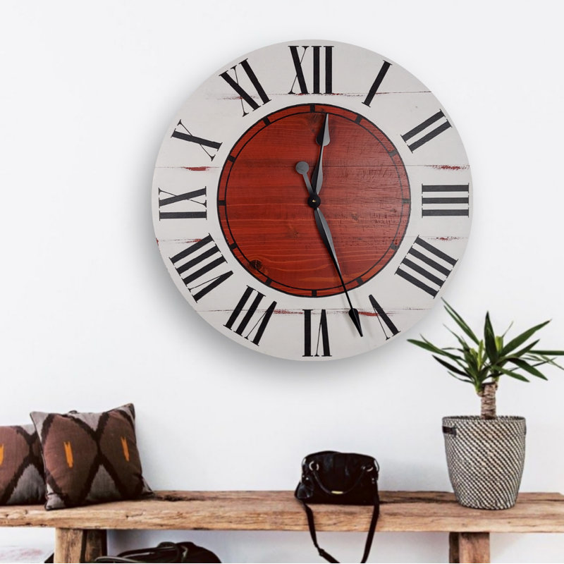 Horloge murale Boden, Grand, Rouge