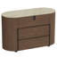 Commode moderne 47 po avec plateau en pierre frittée