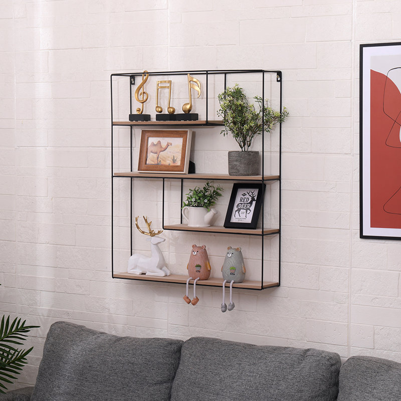 Ventress 4 Piece Tiered Shelf, 45cm H x 11cm W x 1.85cm D