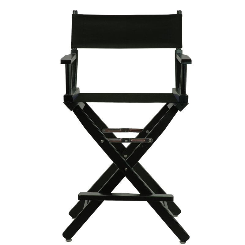 Chaise de réalisateur pliante 24 po, Noir, noir, noir, noir, Noir, noir, noir, noir