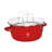 Symple Stuff Enamel on Steel Deep Fat Fryer with Glass Pyrex Lid-17985672