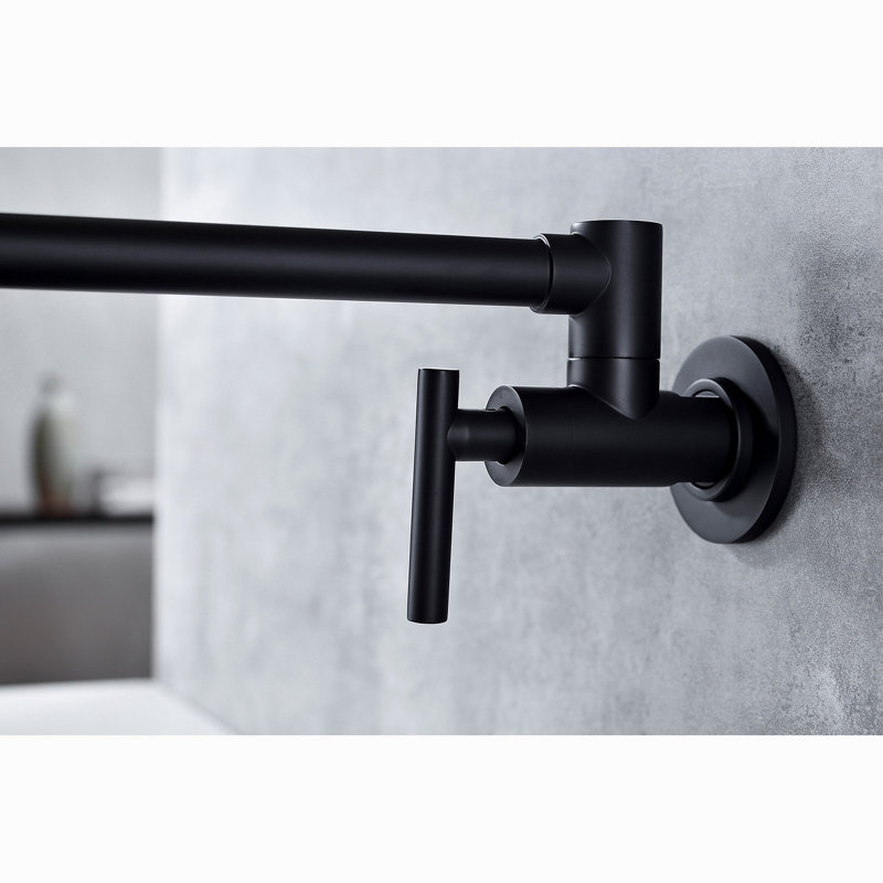 Robinet remplisseur mural, Noir mat