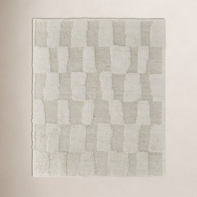 Jalaycia Hand-Woven Abstract Wool Rug