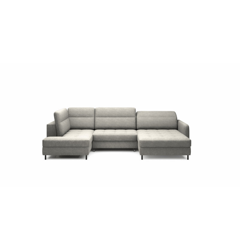 Mela 5 Seater Sofa Bed, Grey, Right Hand Facing
